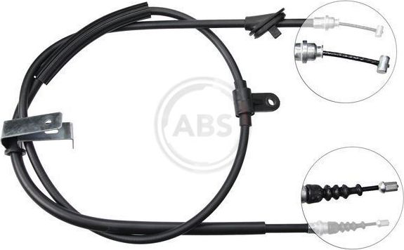 Трос ручника (тросик ручного тормоза) ABS задний левый для Alfa Romeo 159 2005-2012. Артикул K14847