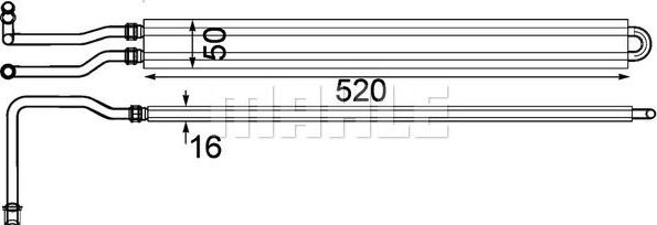 Радиатор масляный (маслоохладитель) для двигателя Mahle Premium. Артикул CLC 229 000P