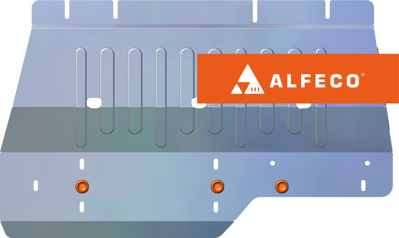 Защита алюминиевая Alfeco (4 мм) для РК Ford Expedition (U553) 2021-2026. Артикул ALF.07.51 AL4