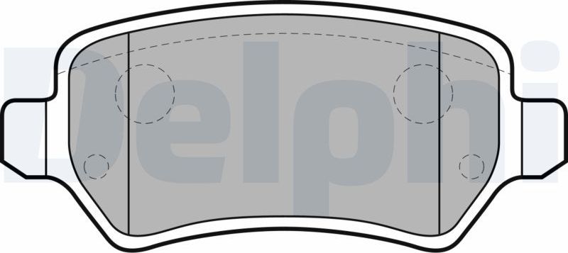 Тормозные колодки Delphi (Semi-Metallic). Артикул LP2209
