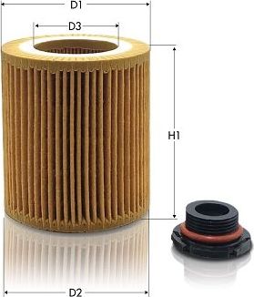 Масляный фильтр  Tecneco Filters для BMW 5 VI (F10/F11/F07) 2010-2017. Артикул OL2185E