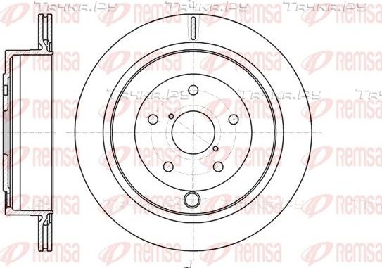 Тормозной диск Remsa задний для Subaru Tribeca I 2005-2014. Артикул 61042.10