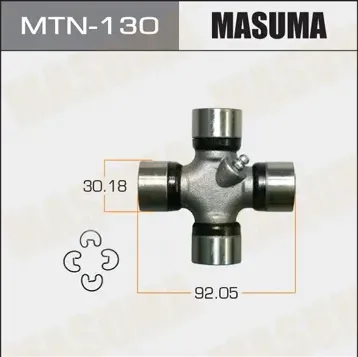 КРЕСТОВИНА КАРДАННОГО ВАЛА / 92.05x30.18 (Masuma). Артикул MTN130