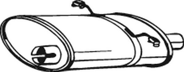 Глушитель (задняя часть) Bosal для Volvo 760 1988-1991. Артикул 235-007