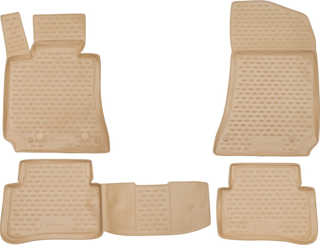 Коврики Element для салона Mercedes-Benz E-Класс W212 2009-2012 БЕЖЕВЫЕ. Артикул NLC.34.16.212k