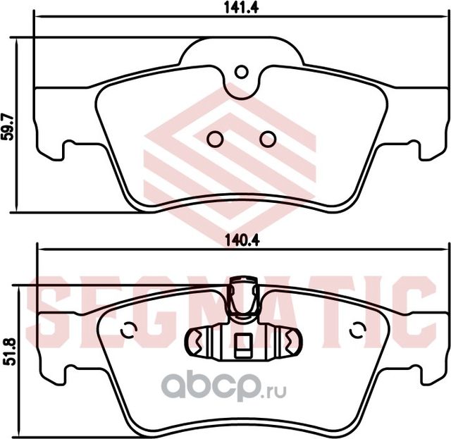 Колодка торм диск зад (Segmatic). Артикул SGBP2777