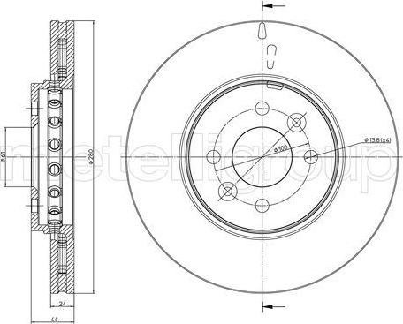 Тормозной диск Trusting. Артикул DF1669