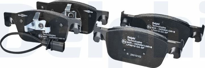 Тормозные колодки Delphi (Low-Metallic). Артикул LP3219