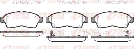 Тормозные колодки Remsa передние для Toyota Corolla E90 1992-1997. Артикул 0402.02