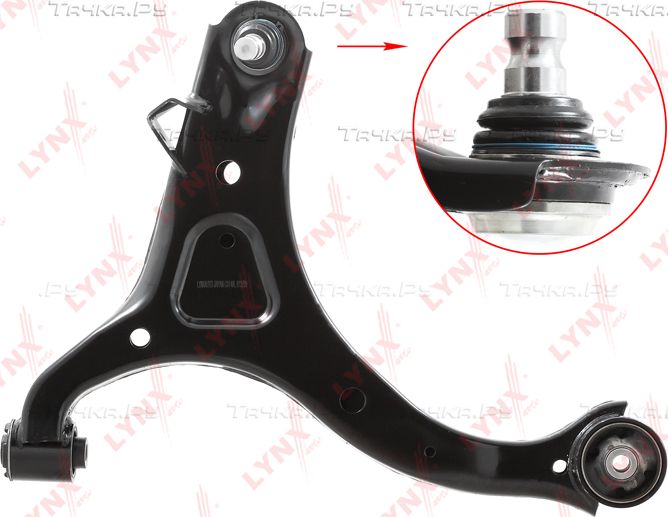 Поперечный рычаг передней подвески LYNXauto левый для Hyundai Santa Fe II 2006-2013. Артикул C5149L