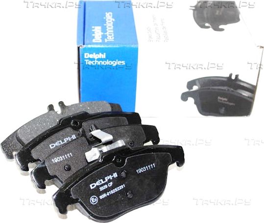 Тормозные колодки Delphi (Low-Metallic) задние для Mercedes-Benz GLK-Класс I (X204) 2008-2015. Артикул LP2029