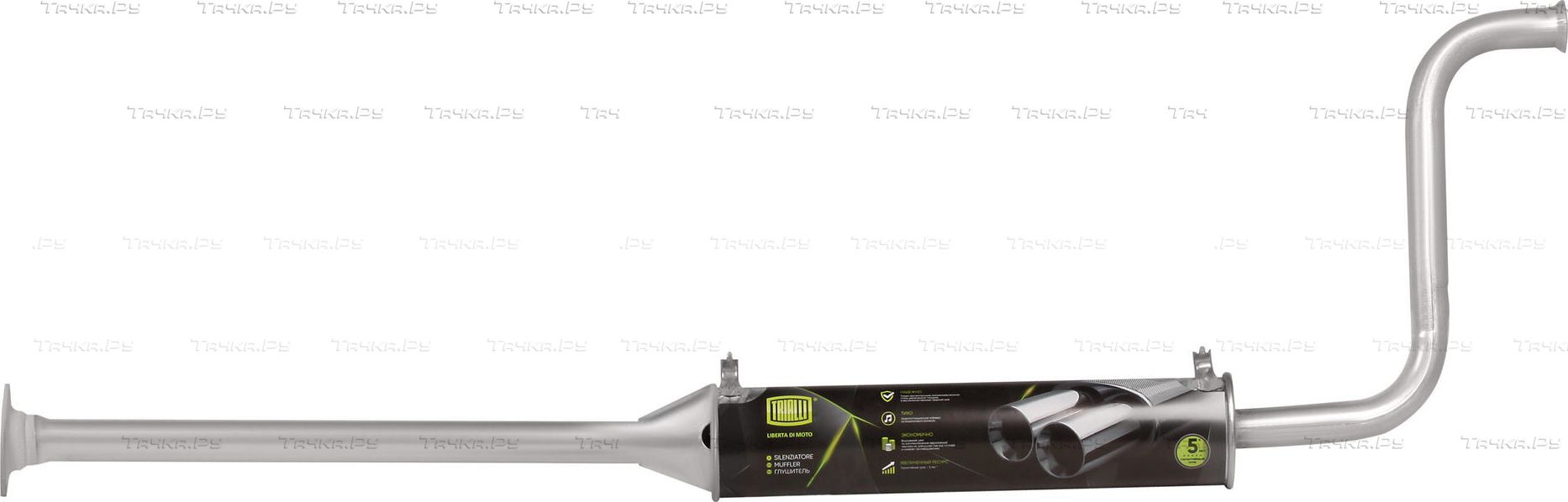 Глушитель (средняя часть) Trialli. Артикул EAM 0110s