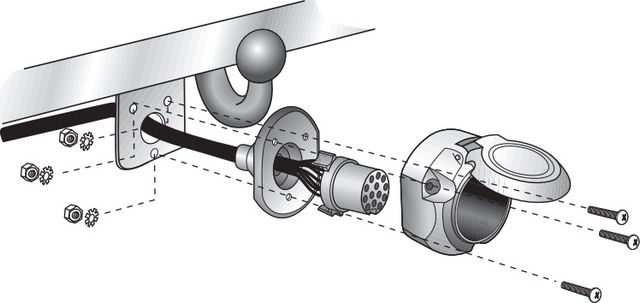 Штатная электрика фаркопа Hak-System (полный комплект) 13-полюсная для Lexus UX 2019-2026. Артикул 21670506