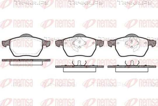 Тормозные колодки Remsa передние для Volvo C70 I 1997-2005. Артикул 0390.50