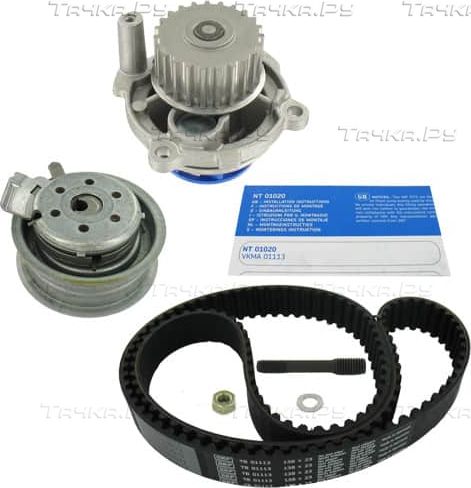 Помпа (водяной насос) с комплектом ремня ГРМ SKF для SEAT Toledo II 1998-2004. Артикул VKMC 01113-1