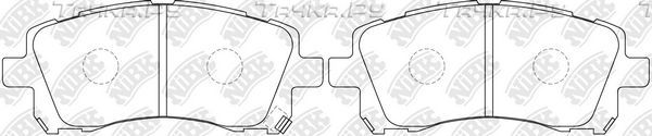 Тормозные колодки NiBK. Артикул PN7390