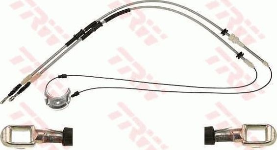 Трос ручника (тросик ручного тормоза) TRW задний правый/левый для Ford Scorpio I 1985-1994. Артикул GCH1932