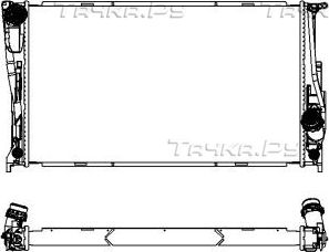 Радиатор охлаждения двигателя Sakura для BMW X1 I (E84) 2011-2015. Артикул 3011-8502