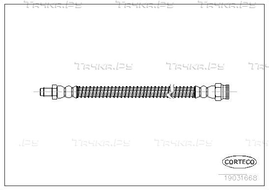 Тормозной шланг Corteco. Артикул 19031668