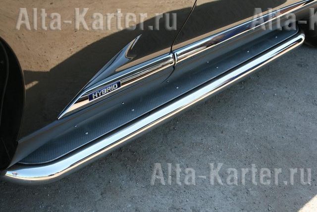 Пороги оригинальные с нерж. листом d60 для Lexus RX 270/350/450h 2009-2012. Артикул NLRX821031