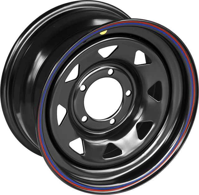 Колёсный диск OFF-ROAD Wheels усиленный стальной черный 5x139,7 8xR16 d110 ET+20 (треуг. мелкий) для Dodge Ram 1500 1981-2026. Артикул 1680-53910BL+20A17