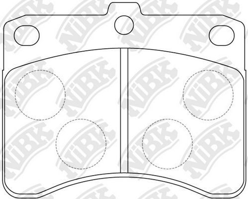 Тормозные колодки NiBK передние для Piaggio Porter 1993-2026. Артикул PN6114