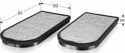 Салонный фильтр  Tecneco Filters для BMW 7 III (E38) 1994-2001. Артикул CK9322C-2