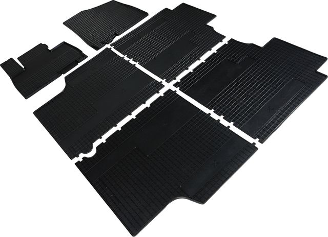 Коврики резиновые Seintex с узором сетка для салона Kia Carnival IV P 2020-2026. Артикул 96372