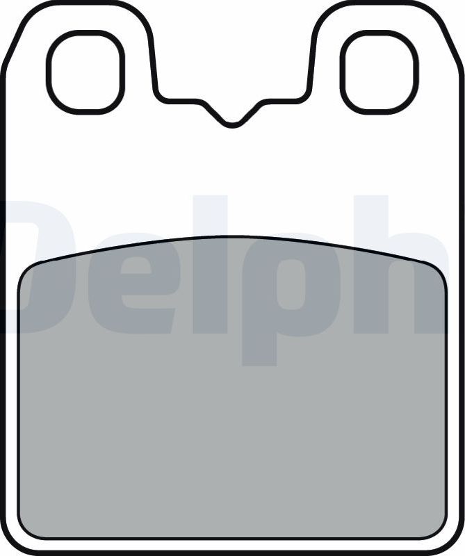 Тормозные колодки Delphi (Low-Metallic). Артикул LP3382