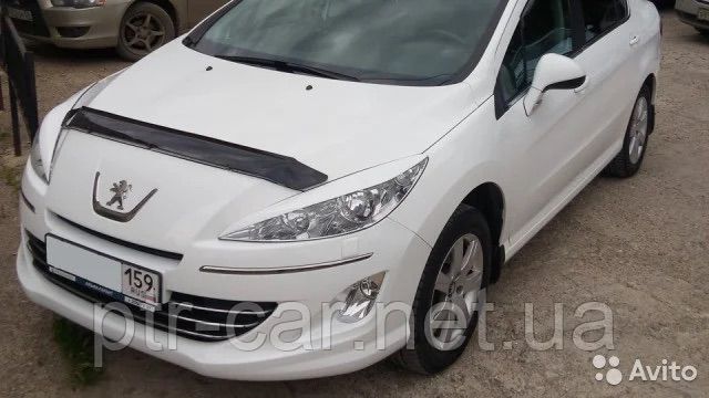 Дефлектор Vip-Tuning для капота Peugeot 408 2012-2026. Артикул PG53
