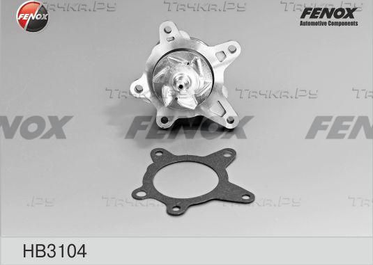 Помпа (водяной насос) Fenox передний для Kia Cerato II 2009-2013. Артикул HB3104