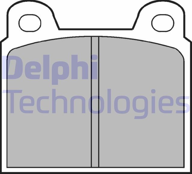 Тормозные колодки Delphi (Low-Metallic) передние для Ferrari Dino 208/308 GT4 1975-1989. Артикул LP20