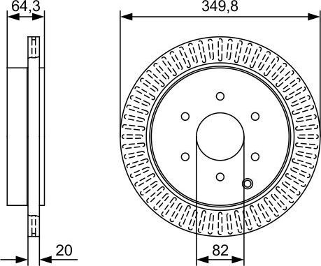Тормозной диск Bosch. Артикул 0 986 479 W46