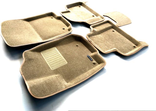 Коврики текстильные Euromat 3D Business для салона Mercedes-Benz M-Класс (ML) W166 2012-2015 Бежевые. Артикул EMC3D-003517T