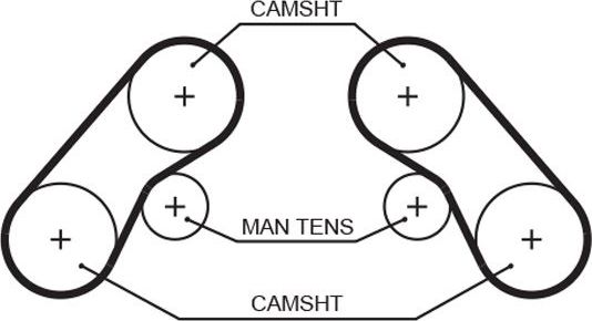 Ремень ГРМ Gates PowerGrip® правый/левый для Kia Carnival I 1999-2005. Артикул 5576XS