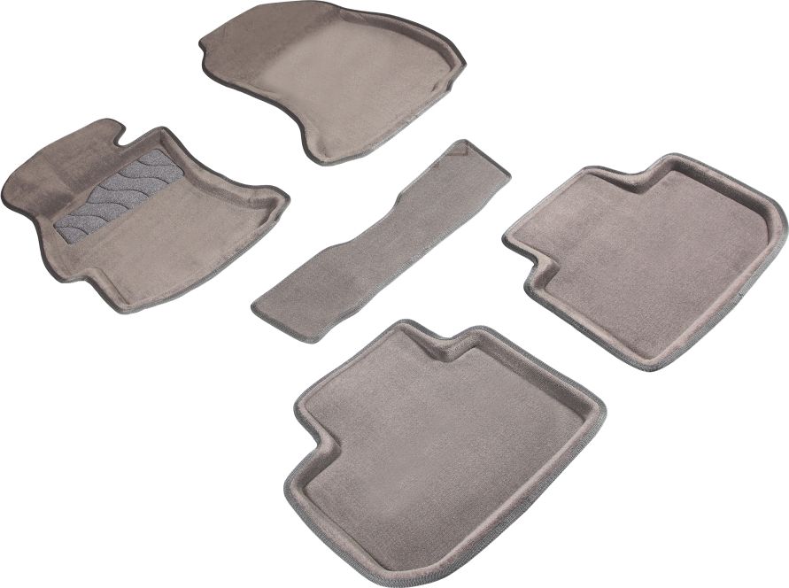 Коврики Seintex 3D ворсовые для салона Subaru XV I 2012-2016 серые. Артикул 84759