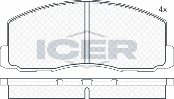 Тормозные колодки Icer. Артикул 180602