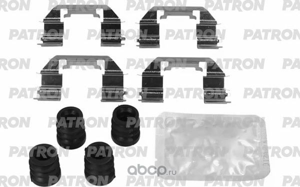 Комплект монтажный тормозных колодок CHEVROLET AVEO 11- (Patron). Артикул PSRK1455