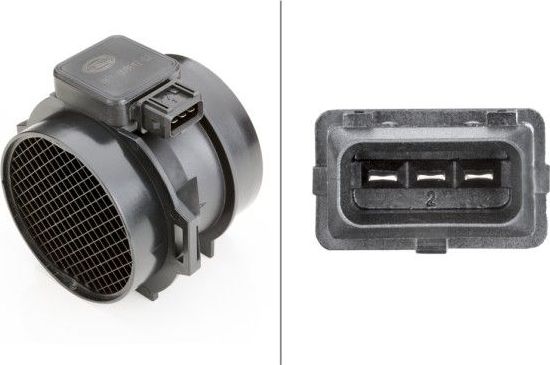 Датчик массового расхода воздуха (ДМРВ) Hella. Артикул 8ET 009 142-021