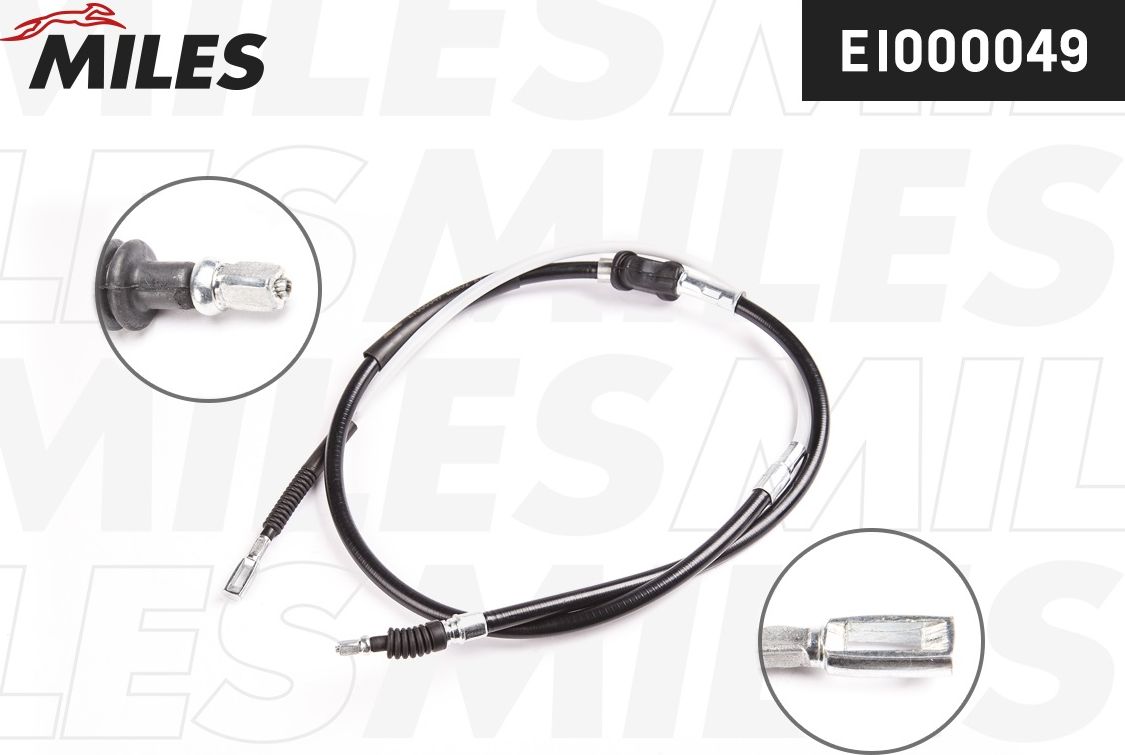 Трос ручника (тросик ручного тормоза) Miles. Артикул EI000049