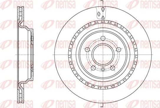 Тормозной диск Remsa. Артикул 61636.10
