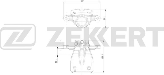 Тормозной суппорт Zekkert (алюминий). Артикул BS-8373