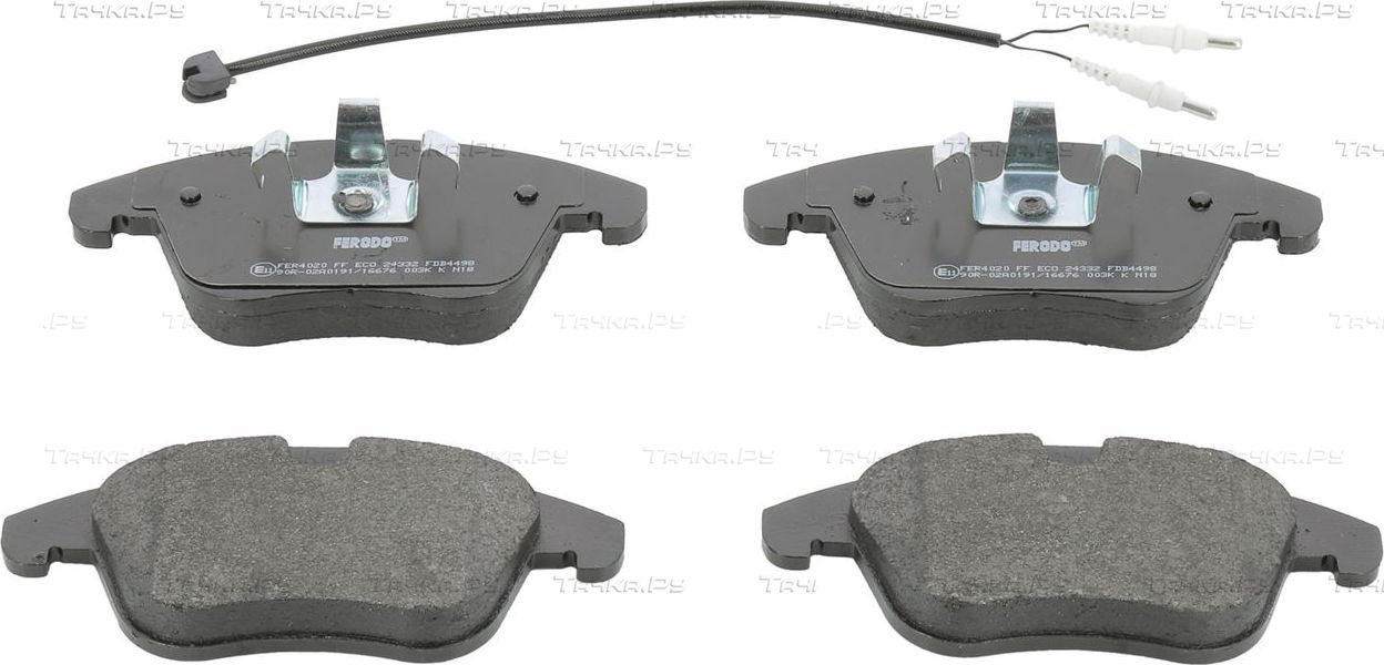 Тормозные колодки Ferodo Premier Eco Friction передние для Peugeot 508 I 2010-2018. Артикул FDB4498