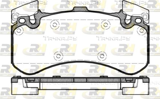 Тормозные колодки RoadHouse передние для Audi S8 III (D4) 2012-2018. Артикул 21463.00