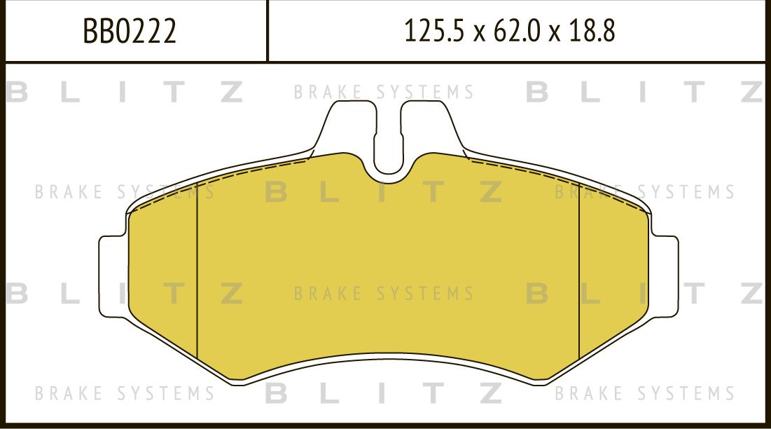 Колодки тормозные MB W463/SPRINTER 94- задн. (Blitz). Артикул BB0222