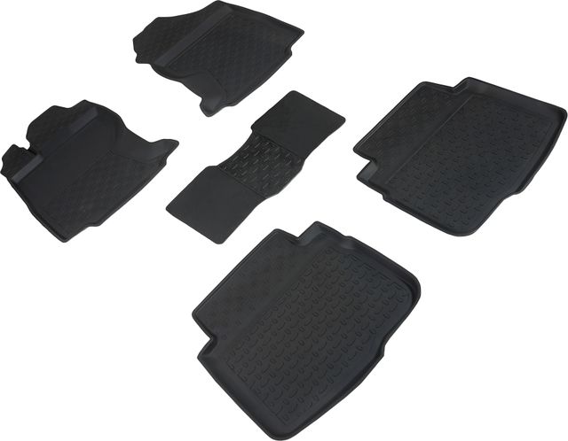 Коврики резиновые Seintex с высоким бортиком для салона Subaru Outback VI 2019-2026. Артикул 97469