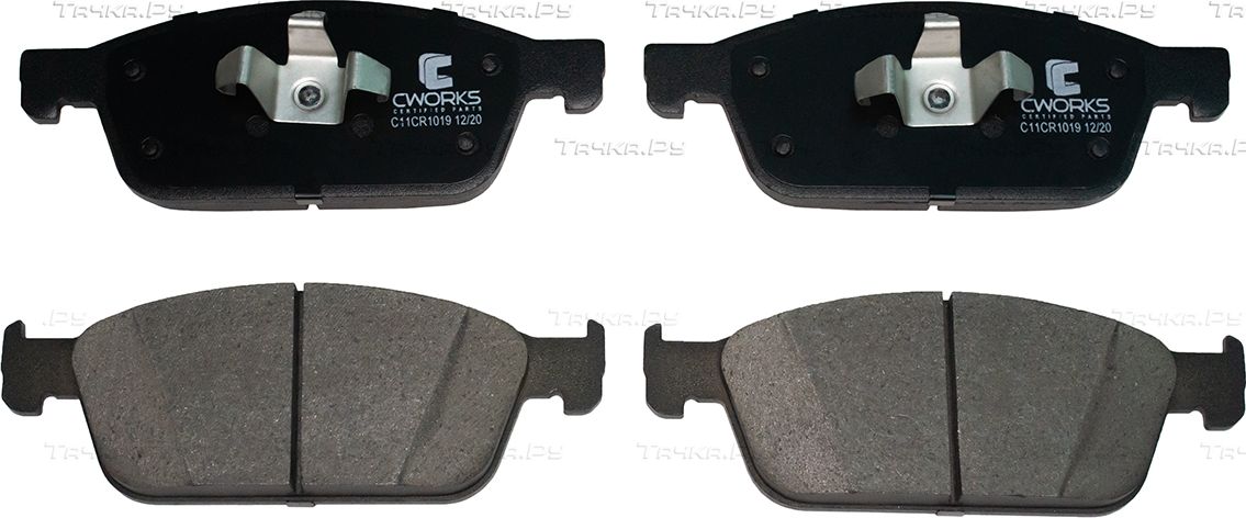 Тормозные колодки Cworks передние для Ford Focus III 2010-2019. Артикул C11CR1019