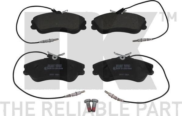 Тормозные колодки NK. Артикул 221937