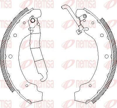 Тормозные колодки Remsa. Артикул 4692.01