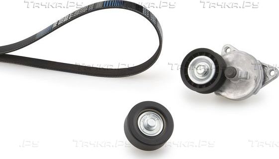 Приводной ремень поликлиновой с роликами (комплект) Gates Micro-V® Kit для Ford Maverick II 2001-2004. Артикул K016PK2100